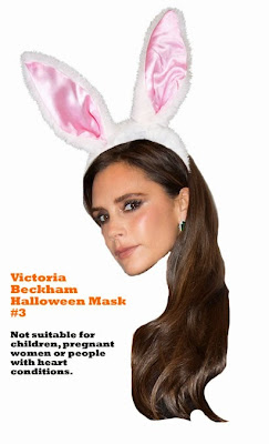Victoria Beckham halloween mask costume funny