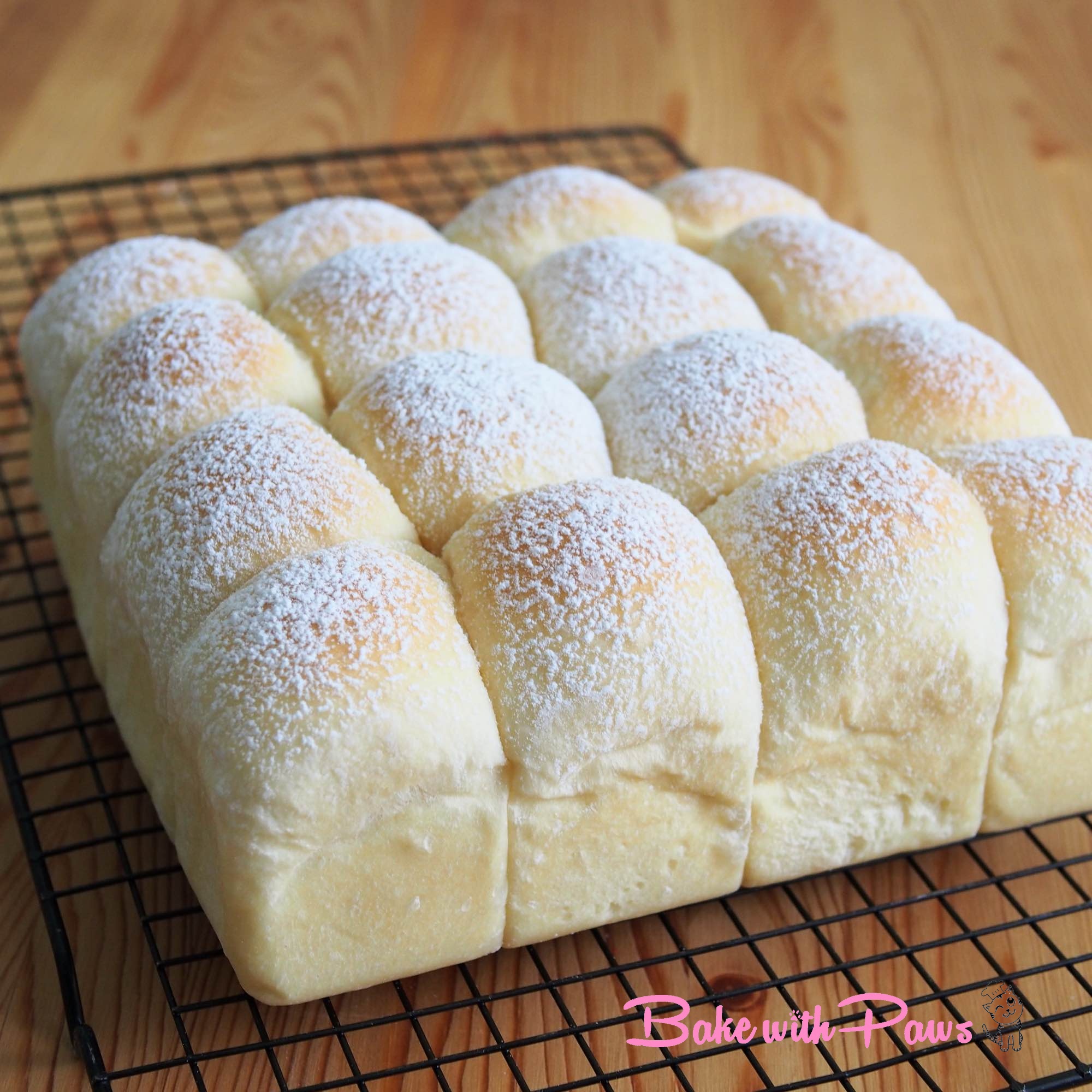 Japanese Soft White Buns (Sourdough) BAKE WITH PAWS