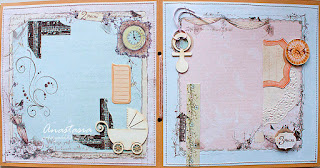 Скрап-альбом в твердой обложке "Первый год жизни малыша". Автор - Анастасия Добровольская (pe4enyushka), специально для scrap-team.ru. Спонсор - магазин товаров для скрапбукинга (изготовления открыток и альбомов ручной работы) Скрапбукшоп (scrapbookshop), www.scrapbookshop.ru. В работе использована бумага Graphic45 (коллекция Little darlings), Prima (коллекция Pixie Glen), силиконовые и прозрачные штампы (Inkadinkado, Scrapbookshop), чипборды, декоративная надпись из фанеры и пр.