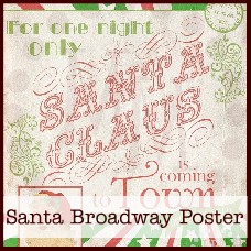 santa broadway poster art