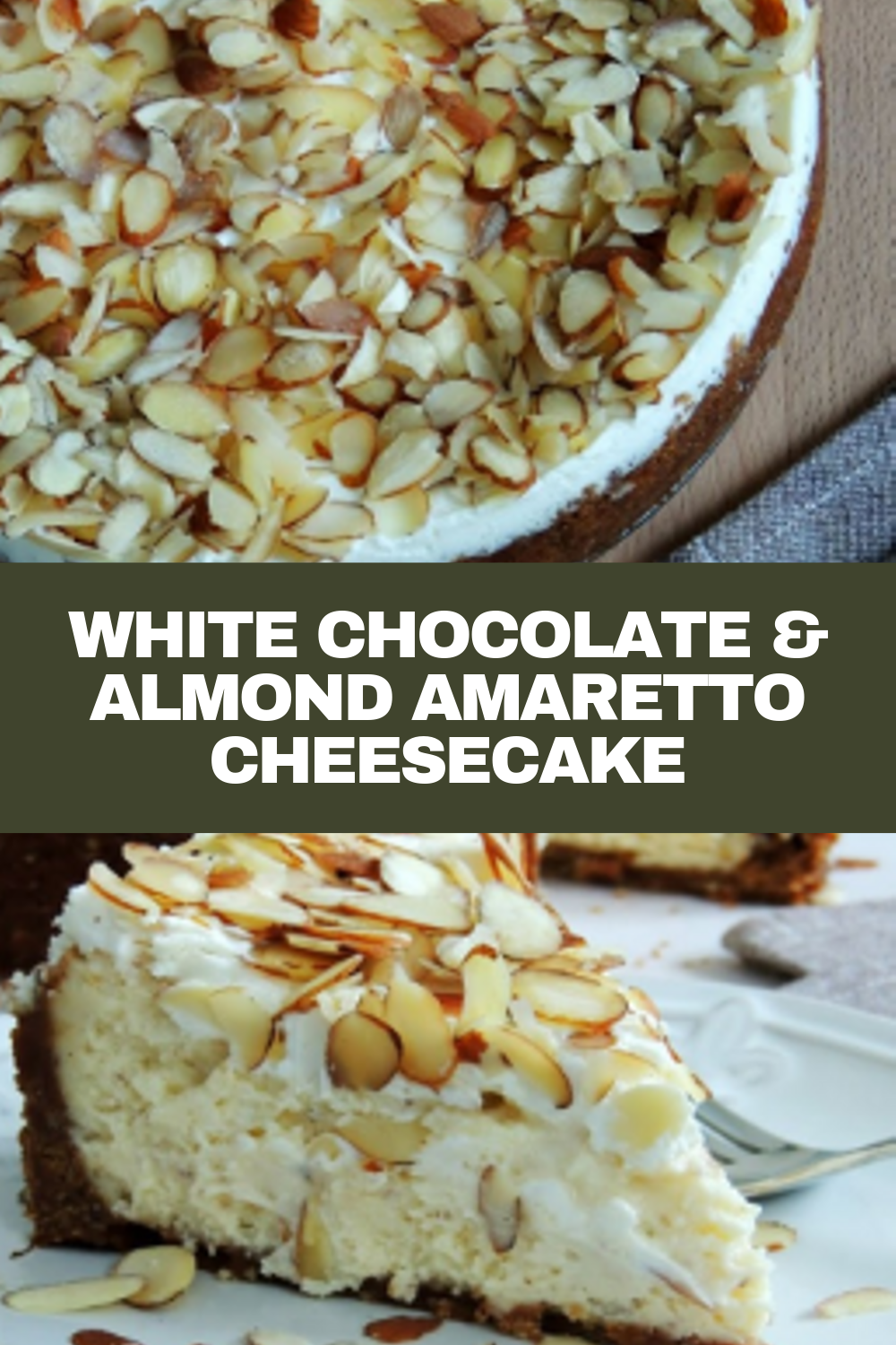 WHITE CHOCOLATE & ALMOND AMARETTO CHEESECAKE Killer Chicken 001