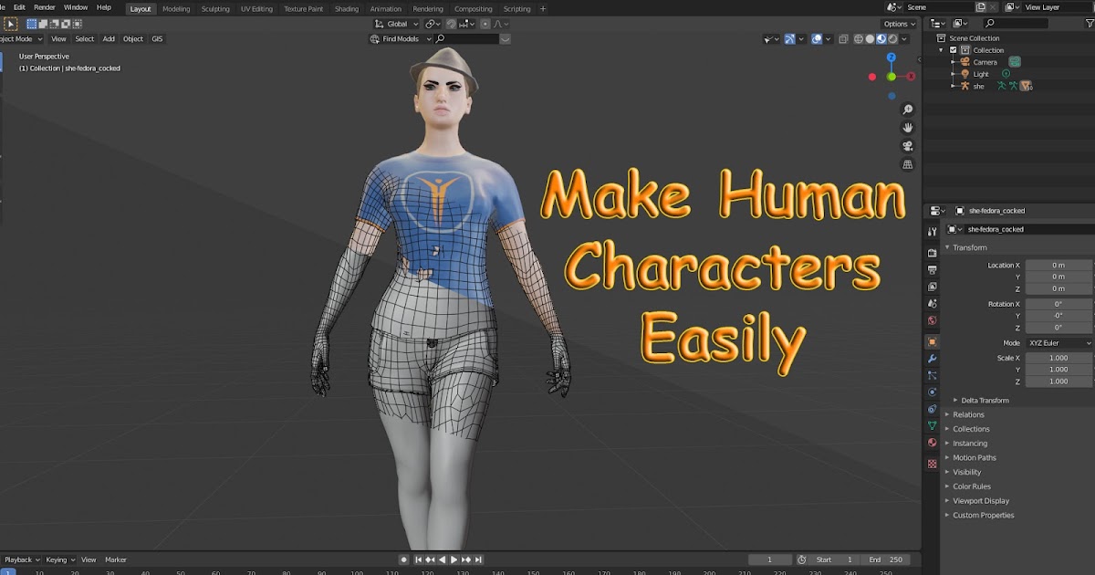 blender 3d human models free download