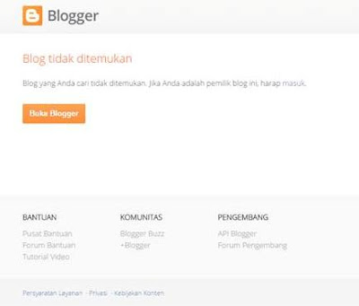 Masalah Penyebab Blog dihapus Google secara tiba-tiba