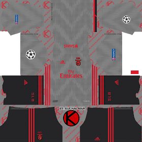 SL Benfica 2019/2020 champions league Kit - Dream League Soccer Kits