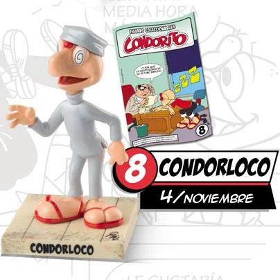 colección condorito y sus amigos, figura de condorloco