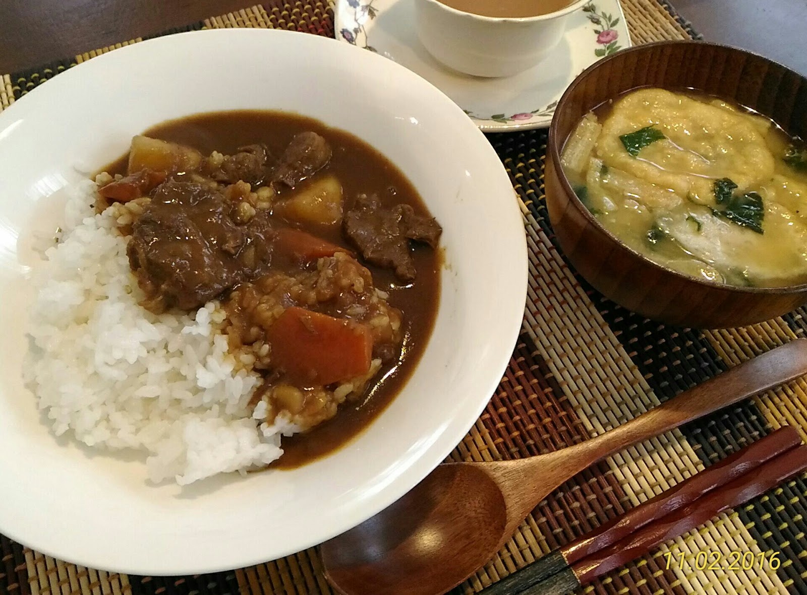 大学 テスト カレー ライス