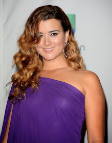 Cote de Pablo Flashing Nipples and Legs in Tight Blue Dress 14th Annual Latin Grammy Awards