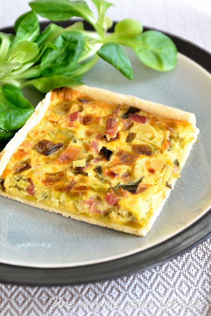 Quiche aux poireaux et au gingembre