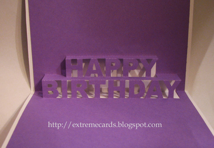 Mose hestekræfter delikat Happy Birthday Pop Up Card