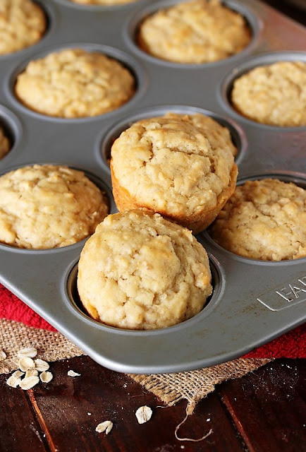 Oatmeal Muffins in Muffin Pan Image