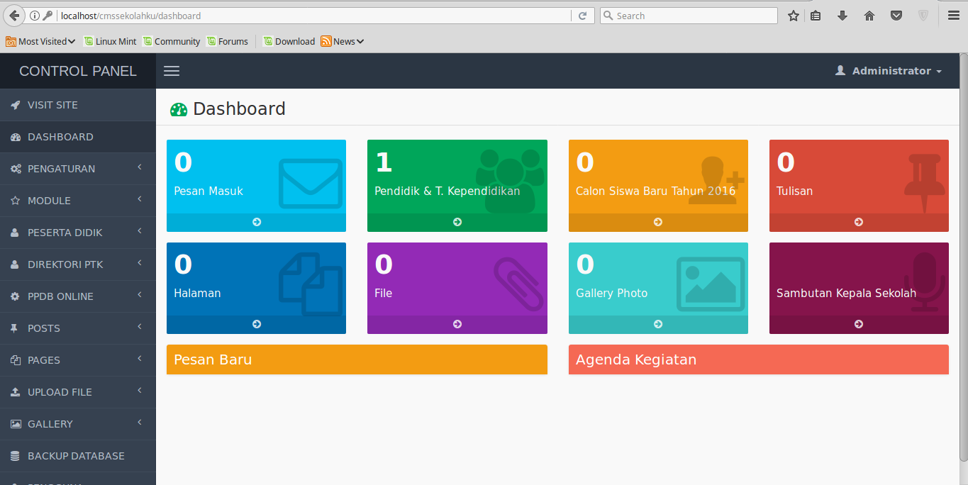 Tutorial Instalasi CMS SekolahkuV1.4.7 di Linux Dicky