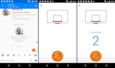 How To play Basketball in facebook messenger