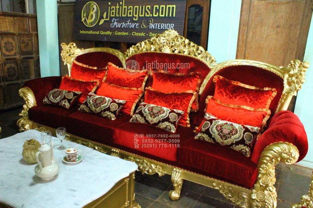 Set Kursi Tamu Sofa Ukir Custom Riau