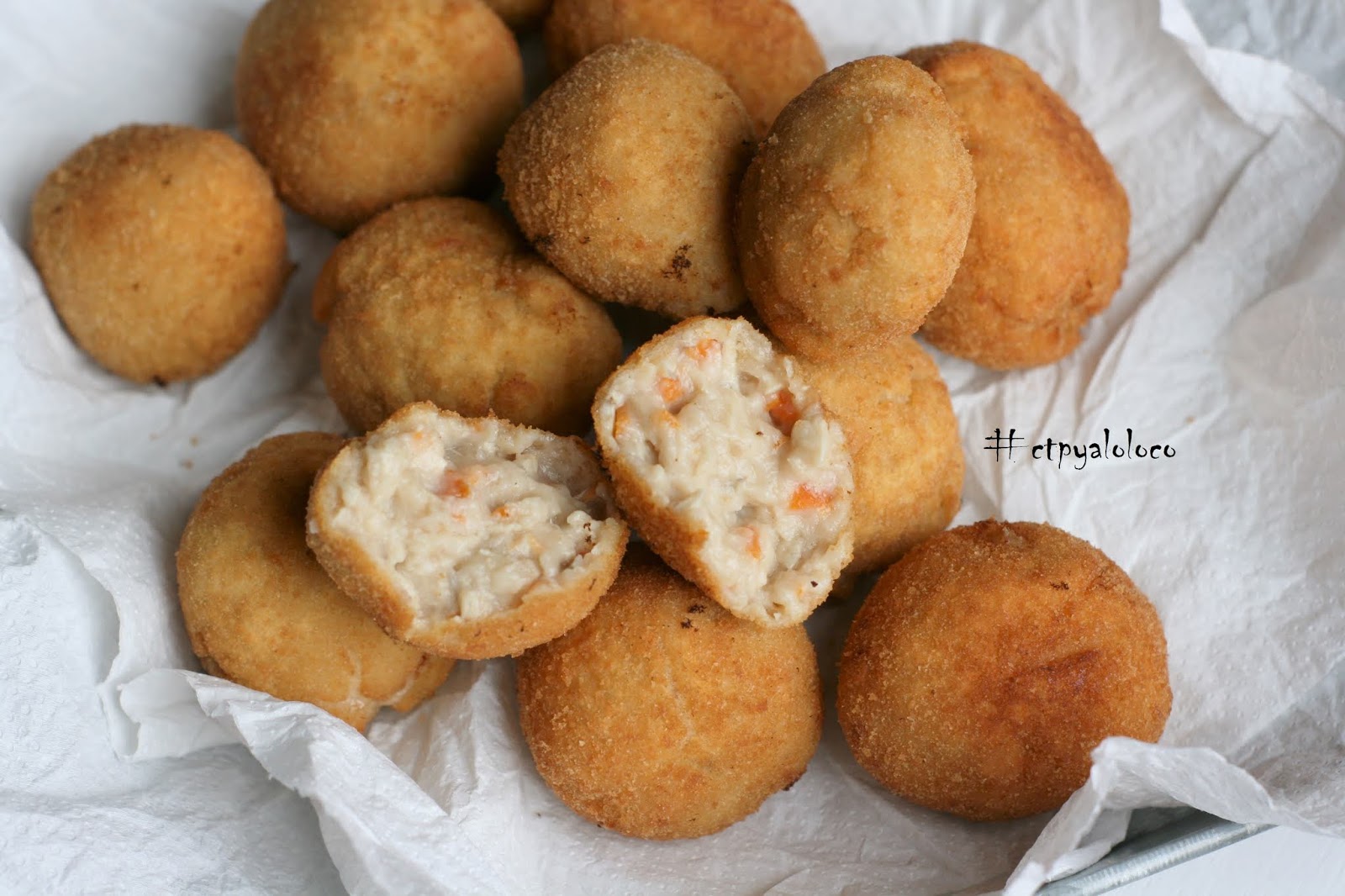 Croquetas de pollo y verduras