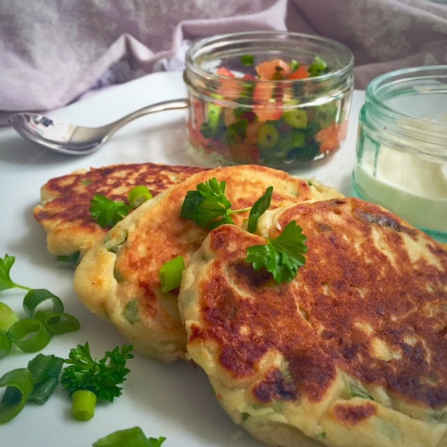 Potato & Spring Onion Pancake Recipe Eat.Love.Live