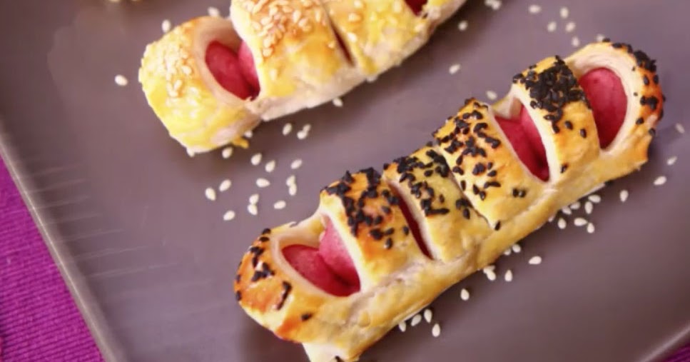 Sosisli Börek CHAYSAATİ çay saati için pasta, kek, tatlı, börek tarifleri