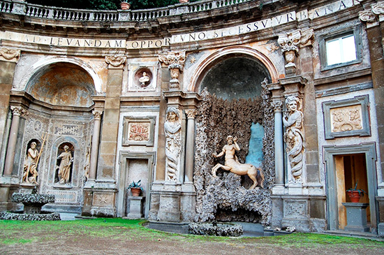 1834-37 FRASCATI Villa Rufinella Tuscolana veduta Audot acquaforte acciaio Roma 