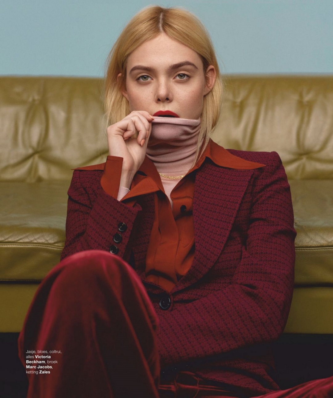 Elle Fanning in Marie Claire Magazine Netherlands April 2020
