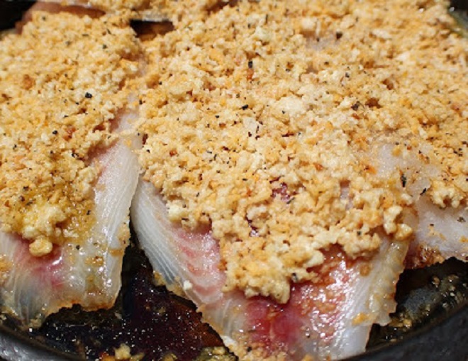 Baked Nut Crusted Halibut What's Cookin' Italian Style Cuisine