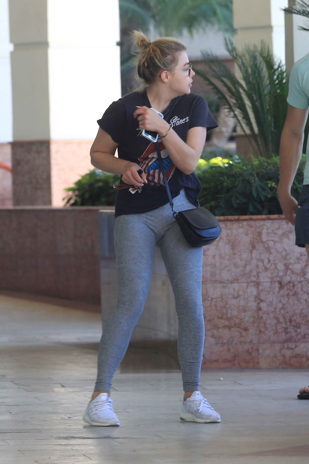 Chloe Moretz in Leggings Out in Beverly Hills, September 25, 2016