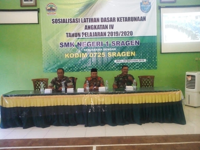 Sosialisasi Latihan Dasar Ketarunaan Angkatan IV SMK N I Sragen