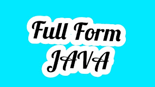 Full Form Of JAVA