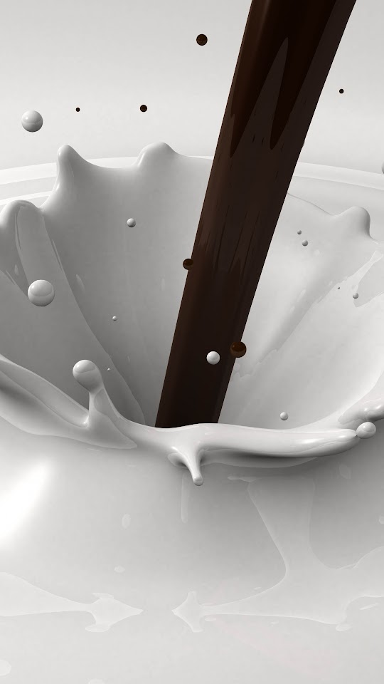 Chocolate Milk Splash  Galaxy Note HD Wallpaper