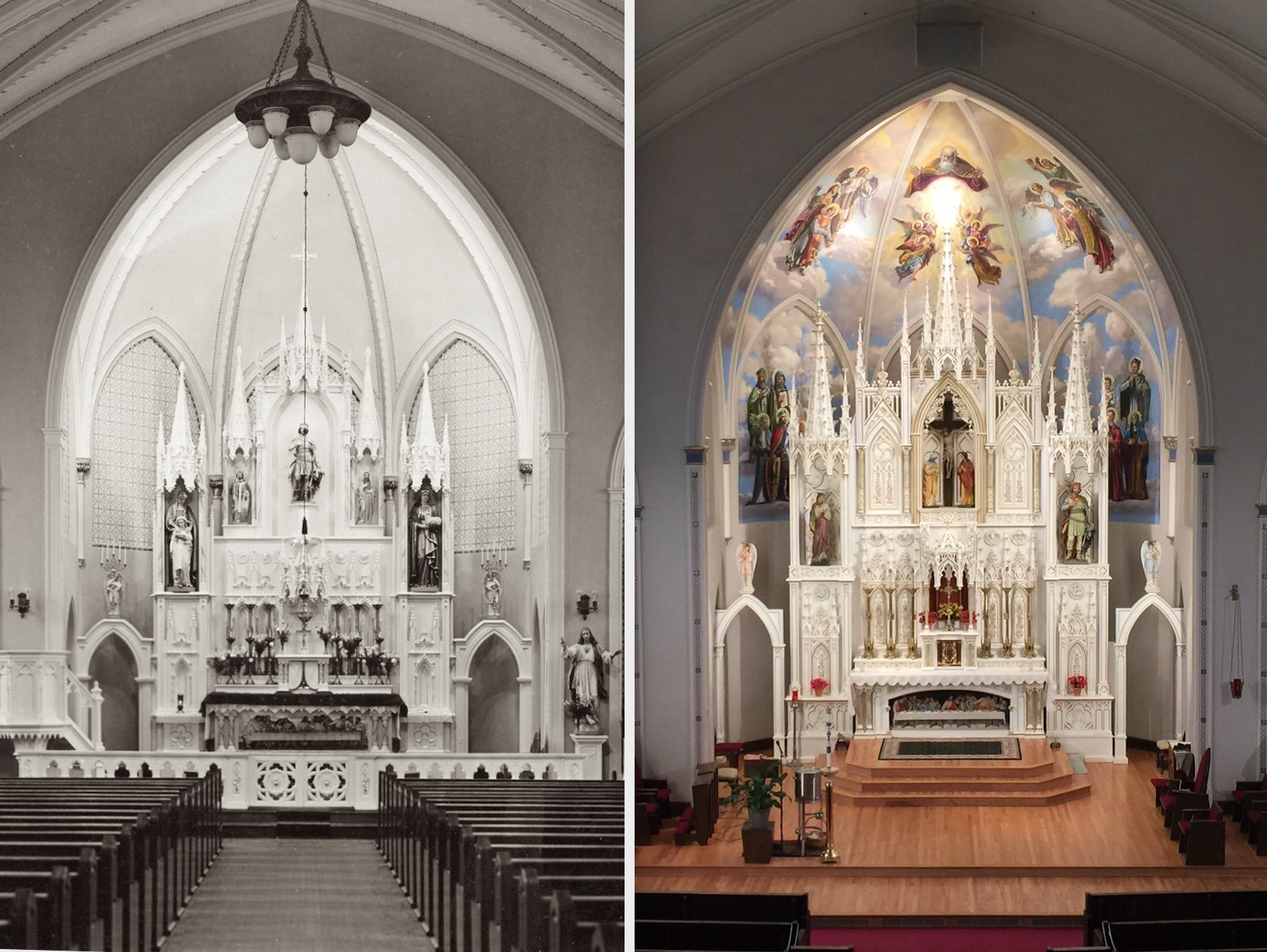 Before and After St. Wenceslaus in Wahoo, Nebraska Liturgical Arts