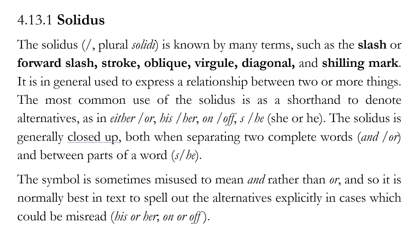 Acts of Leadership Using the forward slash or solidus