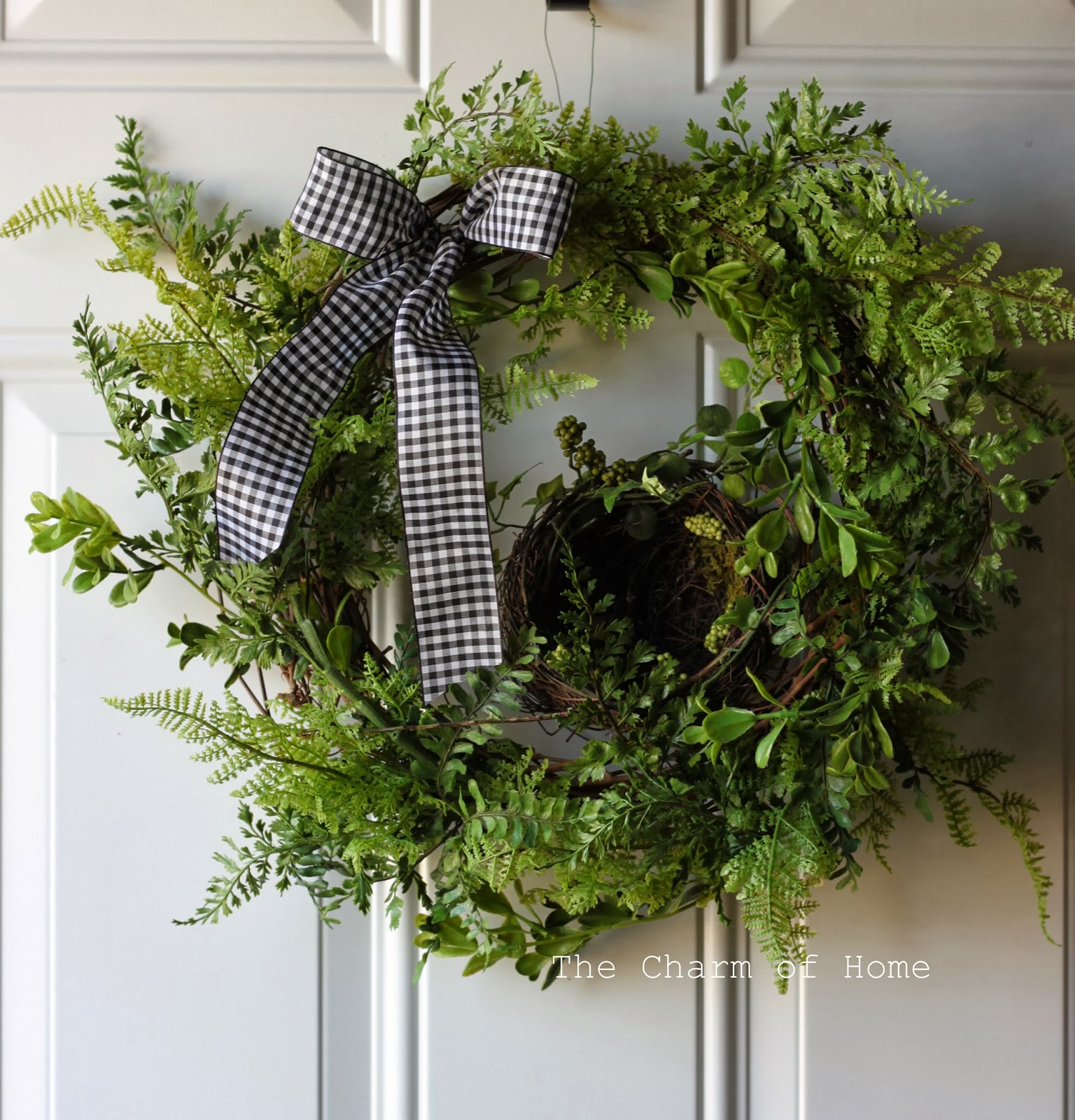 Spring Wreath Recycled