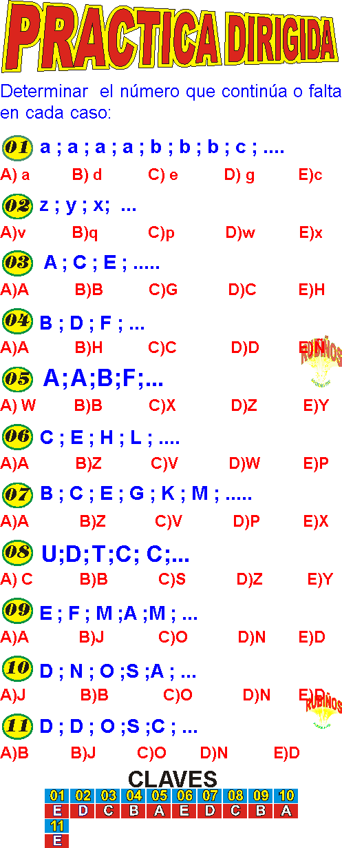 Psicotecnico Secuencias Literales Ejercicios Resueltos Pdf