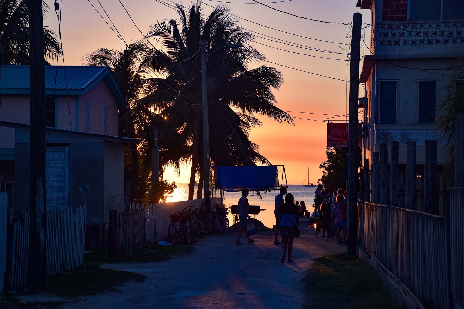 belize sunset