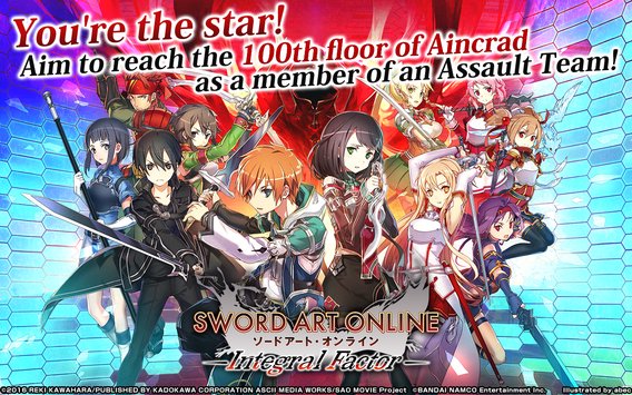 Android Sword Art Online Intergral Factor