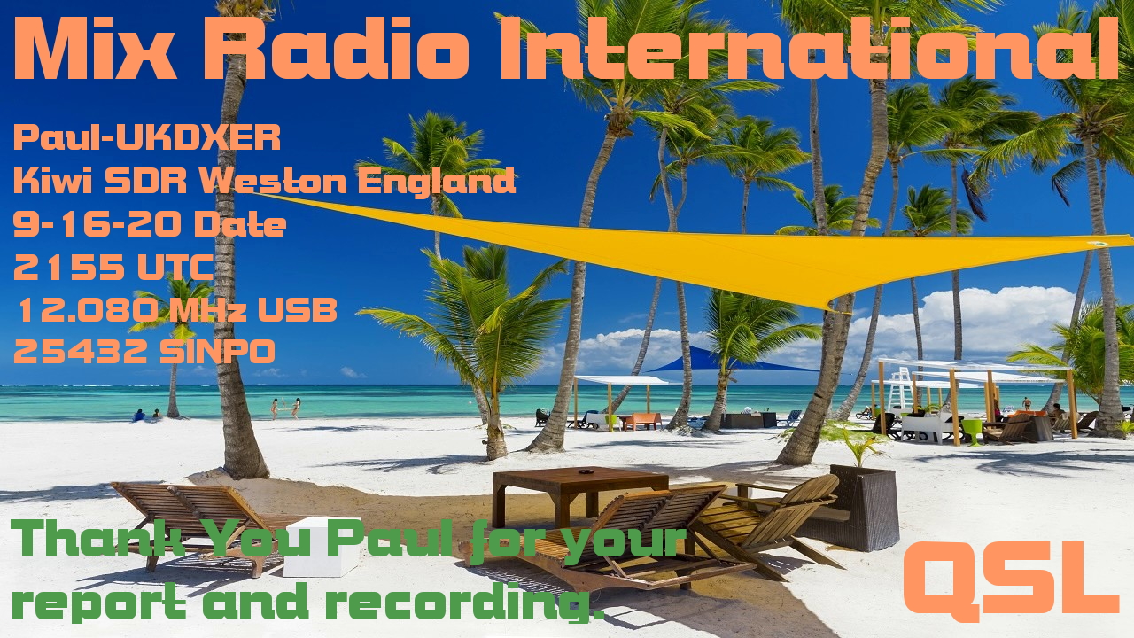Shortwave DX blog Mix Radio International eQSL