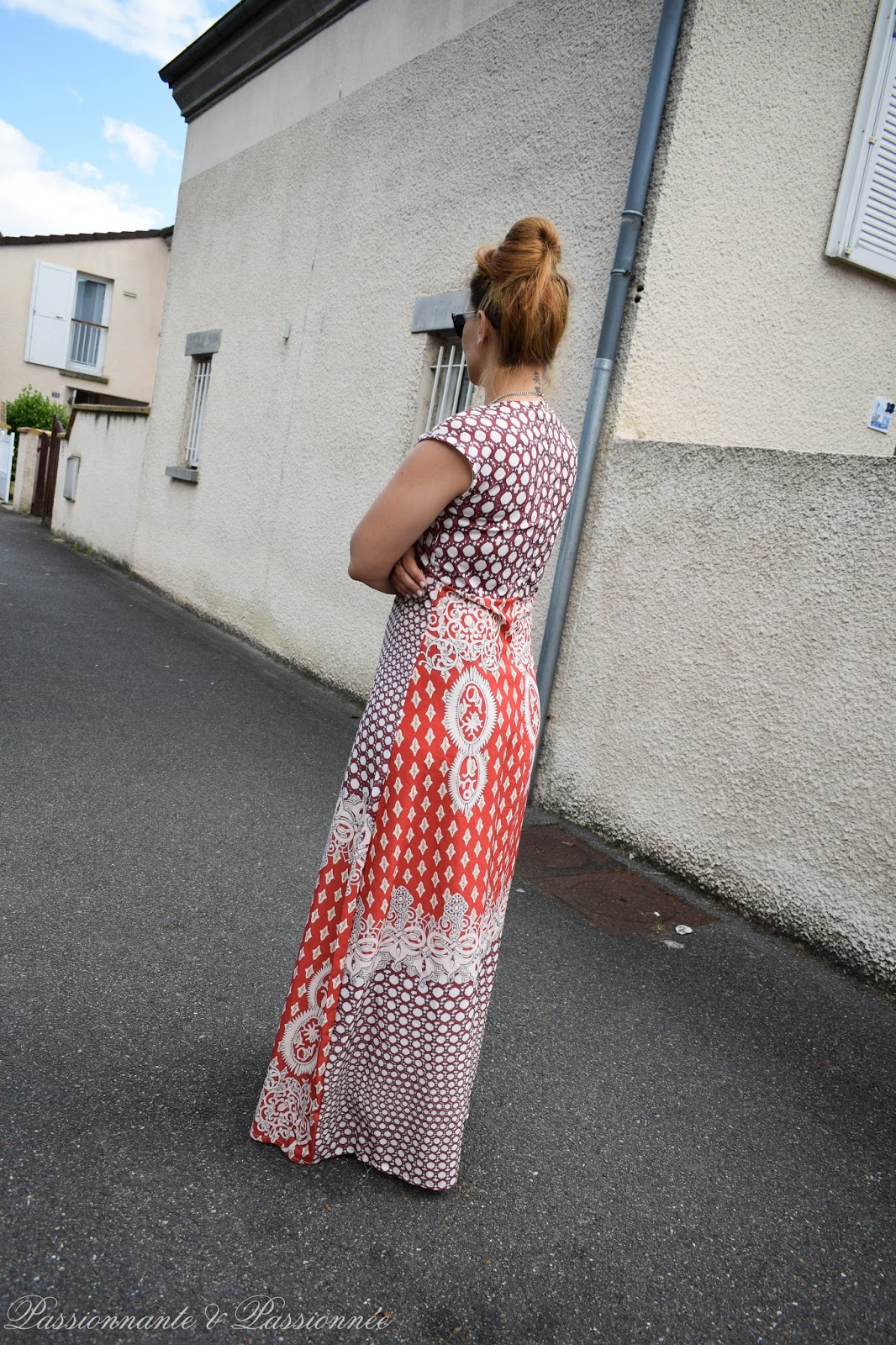robe longue imprimé