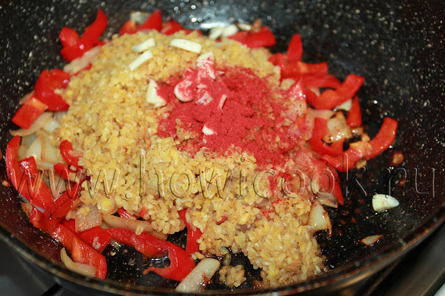 рецепт булгура с курицей и овощами с пошаговыми фото