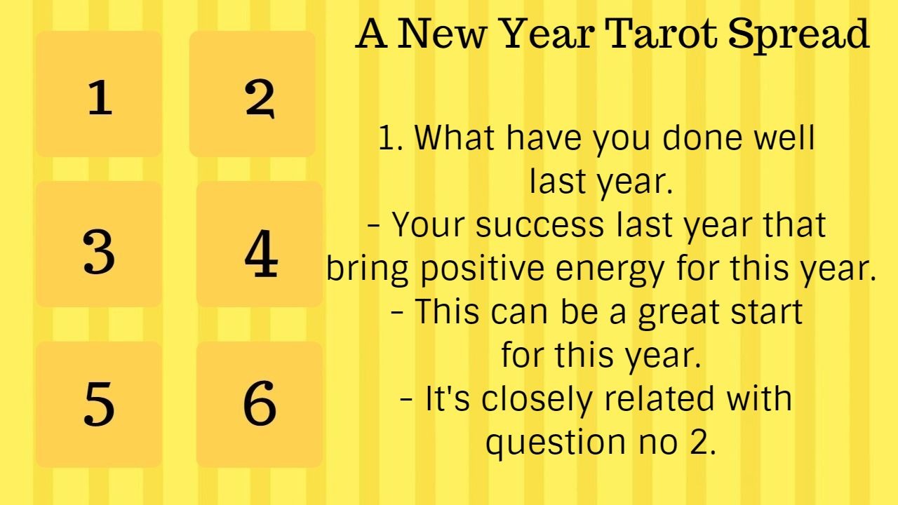 Priskha's Tarot Notes A New Year Tarot Spread