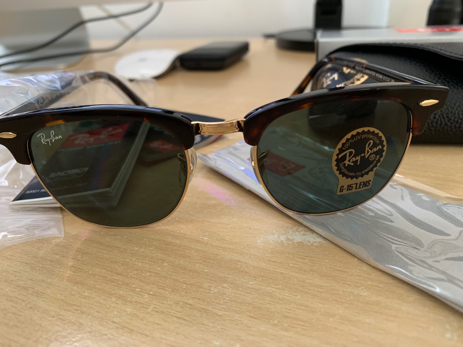 RB3016 W0366 Kính râm Ray-Ban chính hãng Ray-Ban Clubmaster Classic - 4