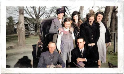family photo colorized at MyHeritage