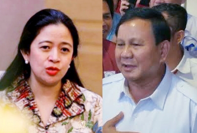 Puan Maharani dan Prabowo Subianto Politisi PDIP dan Ketum Gerindra