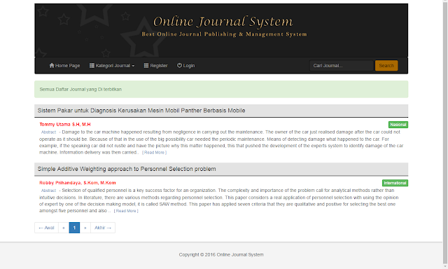 Download Gratis OJES - open journal management system V.1 responsive