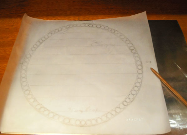 repujado aluminio decoupage servilleta volumen