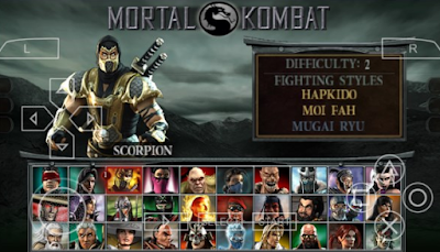 Download Mortal kombat Unchained PPSSPP CSO