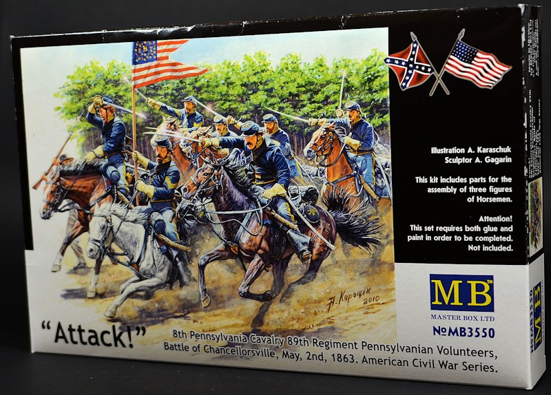 8th Pennsylvania Cavalry Regiment ATTACK Master Box MB 1/35 3550 US Civil War 