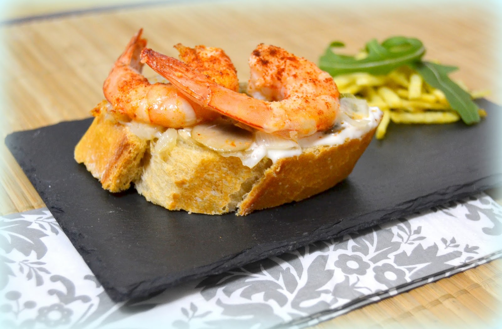 Pincho de langostinos