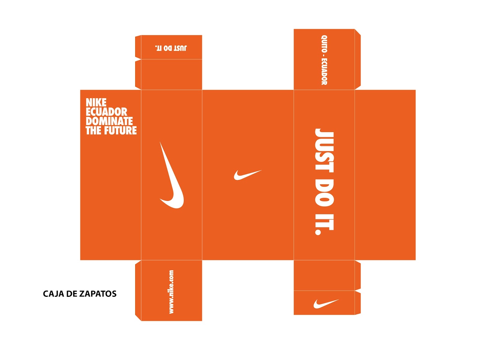 Mini Nike Shoe Box Template