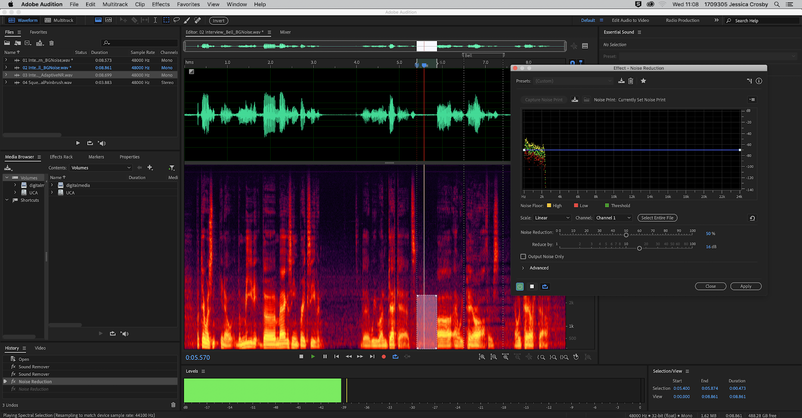 Story Soundscape Adobe Audition 02 Jessica Crosby BA (Hons