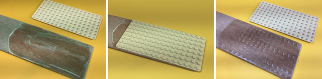 gluing lego base plates to wood