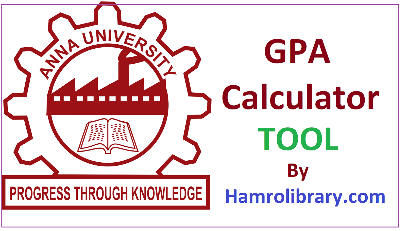 Anna University GPA Calculator 2022 New