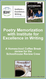 Poetry Memorization with IEW - A Schoolhouse Crew Review of Linguistic Development through Poetry Memorization on Homeschool Coffee Break @ kympossibleblog.blogspot.com